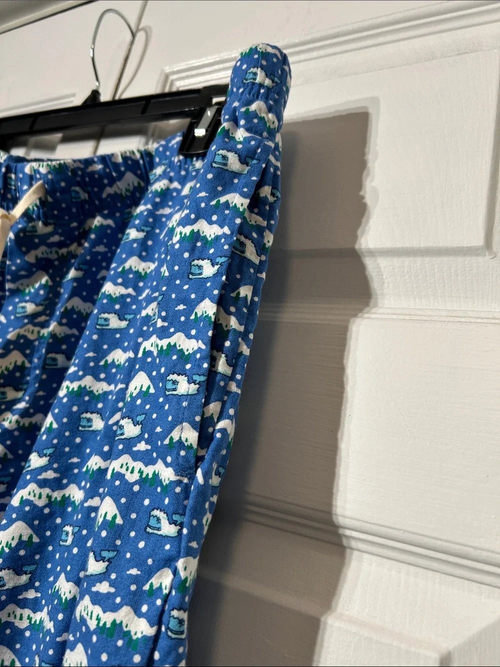 Vineyard Vines Men's Blue Whale Graphic Print Drawstring Pajama Pants Sz L Large